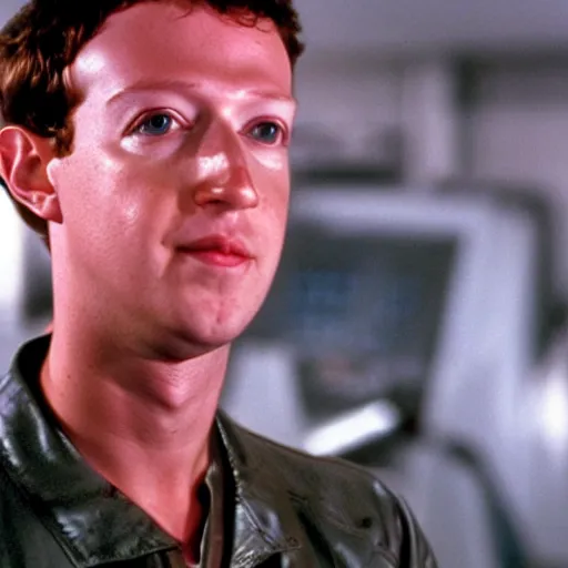 Image similar to Mark Zuckerberg as the T-1000 in The Terminator 2 (1991)