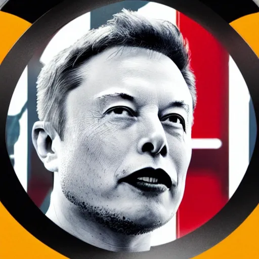 Image similar to Elon Musk's head as a Monopoly token