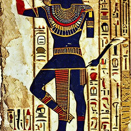 Prompt: ancient egyptian superhero costume