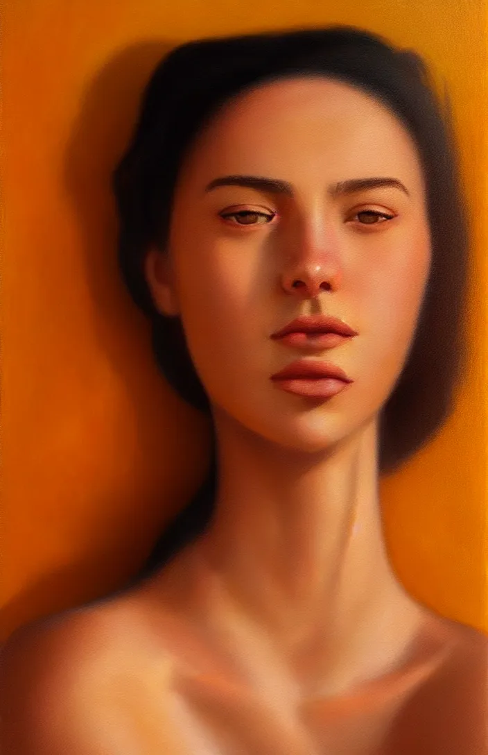 Prompt: a face portrait of a beautiful girl enjoying the warm sunlight, cuban setting, warm colors, soft lighting, atmospheric, cinematic, moody, in the style of diego koi, gina heyer, luiz escanuela, art by alyssa monk, hyperrealism, rule of thirds, golden ratio, oil on canvas, 8 k