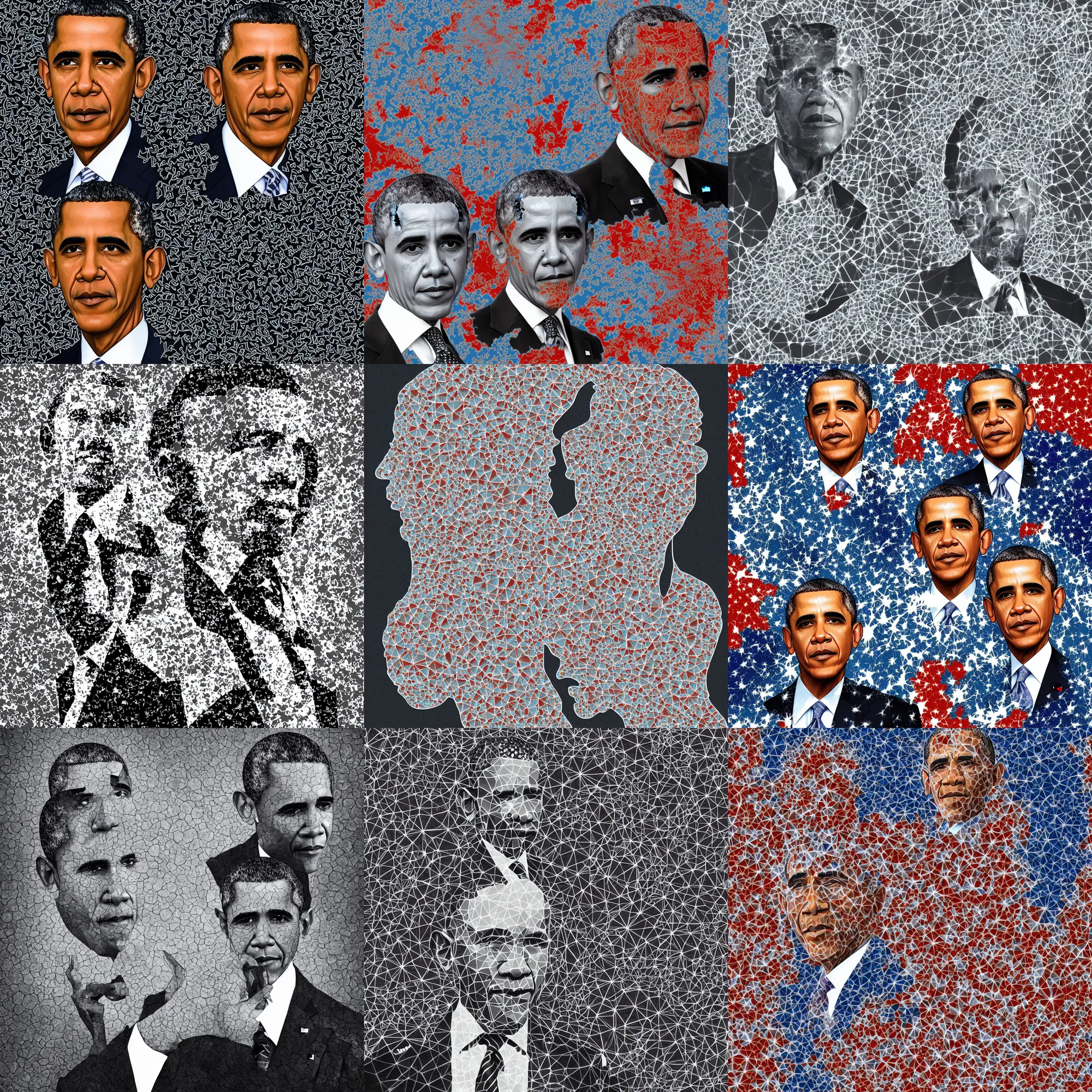 Prompt: fractal obama
