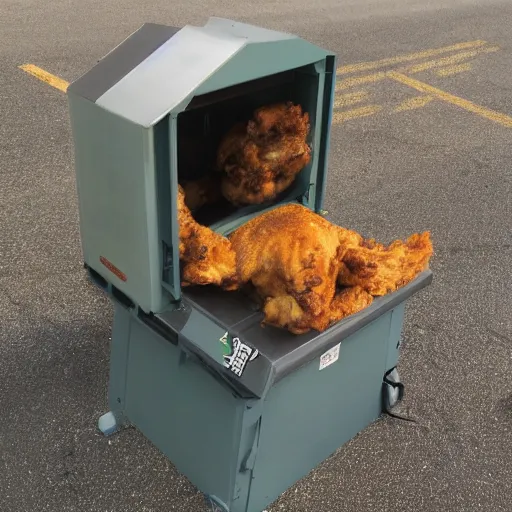 Prompt: chickentank