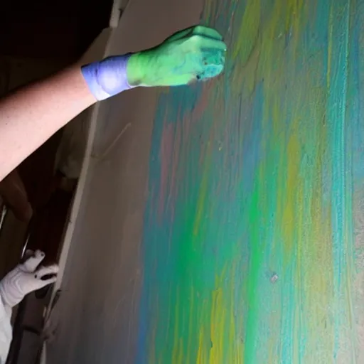 Image similar to phosphorescent paint