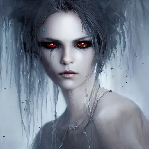 Prompt: kerli koiv the craft, darkwave, darksynth character portrait, sharp, digital matte painting, art by luis royo, greg rutkowski, wlop, dramatic lighting, trending on artstation