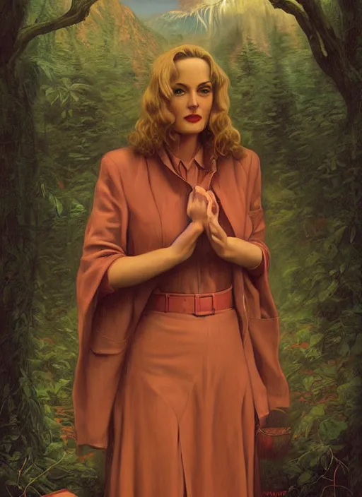 Image similar to twin peaks poster art, the spirit thats the physical manifestation embodiment of the concept of kopfkino, old retro pulp, by michael whelan, rossetti bouguereau, artgerm, nostalgic, old fashioned