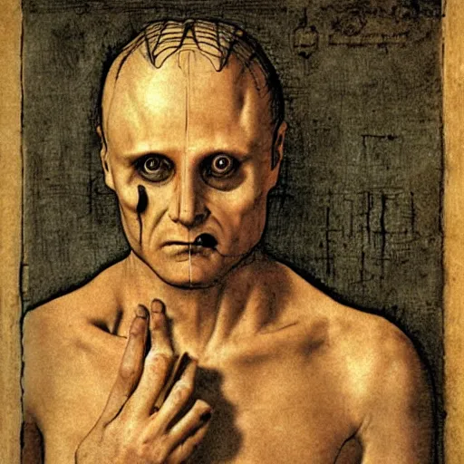 Image similar to hannibal lecter by leonardo da vinci