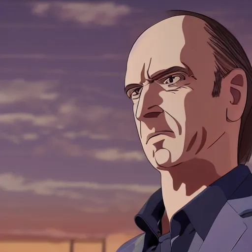 Prompt: better call saul as anime ue 4
