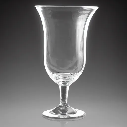 Image similar to studio photography of 1st century wine goblet, studio lighting, solid color background 8k