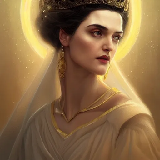 Image similar to beautiful & natural Katie McGrath as an Enlightenment-Era princess by Artgerm and Greg Rutkowski, intricate, elegant, highly detailed, digital painting, artstation, concept art, smooth, sharp focus, illustration