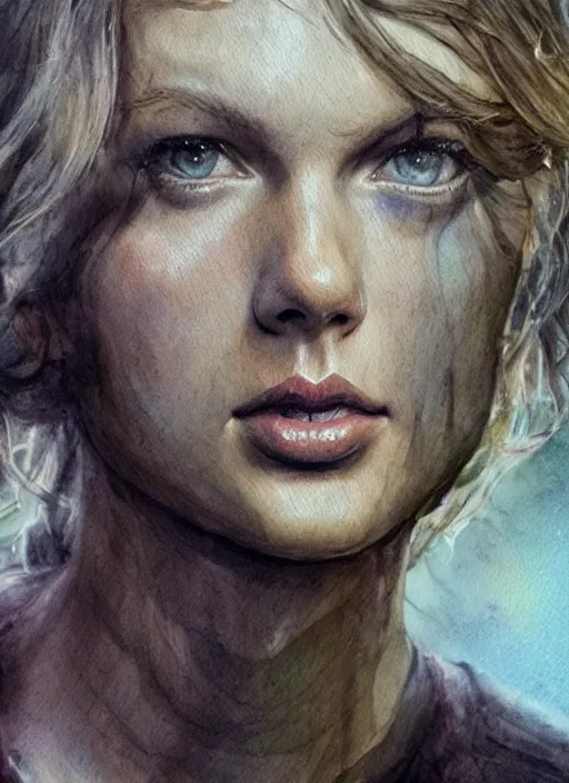 Prompt: portrait, Taylor Swift in the Last of Us universe, watercolor, dramatic lighting, cinematic, establishing shot, extremely high detail, foto realistic, cinematic lighting, pen and ink, intricate line drawings, by Yoshitaka Amano, Ruan Jia, Kentaro Miura, Artgerm, post processed, concept art, artstation, matte painting, style by eddie mendoza, raphael lacoste, alex ross