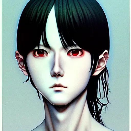 Image similar to prompt : hyperrealist photorealistic 3 d render of persona soft light portrait by takato yamamoto, mecha accessories, otaku gangasta, inspired by fables, realistic face, smooth face feature, intricate oil painting, high detail, sharp high detail, manga and anime 2 0 0 0