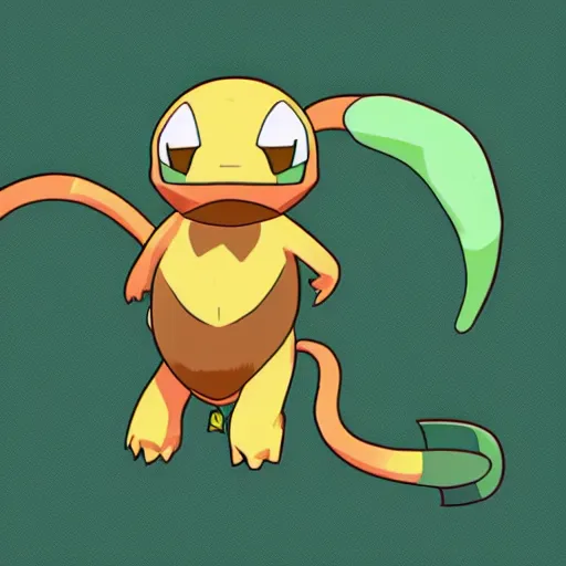 Image similar to illustration of an new pokemon inspired by an turtle and an monkey, in pokemon artstyle, extremely coherent