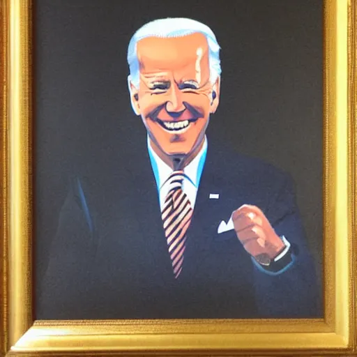 Image similar to Joe Biden playing tennis by Michael Angelo