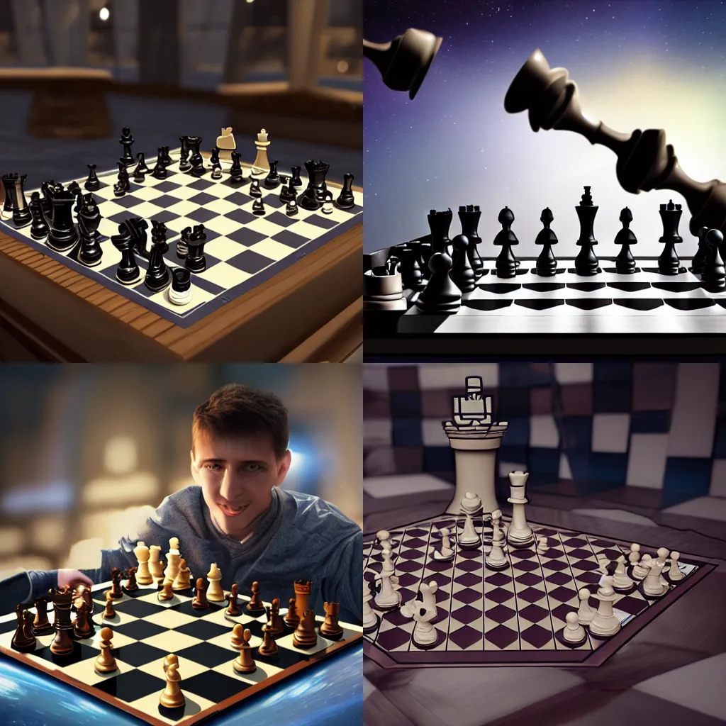 Prompt: chess in space, 8k, realistic, photorealistic
