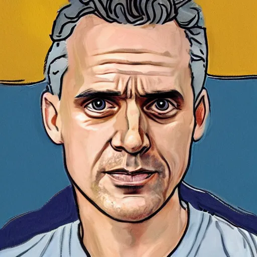 Prompt: jordan peterson portrait