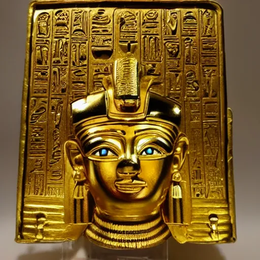 Prompt: egyptian gold god in egypt palace