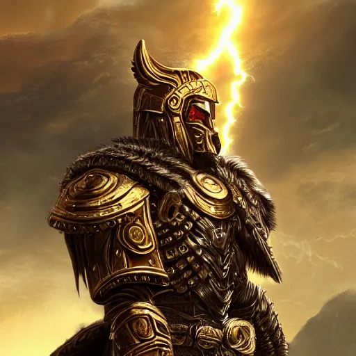 Image similar to highly detailed full body portrait of the god Ares wearing spartan armor, digital art, concept art, character art, cinematic lightning, bright colors, intricate, masterpiece, photorealistic, hiperrealistic, sharp focus, high contrast, Artstation HQ, DeviantArt trending, 4k UHD, Unreal Engine 5