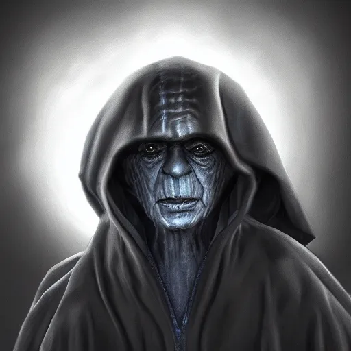 Image similar to portrait of Emperor Palpatine, photorealism, 4k, super detail,