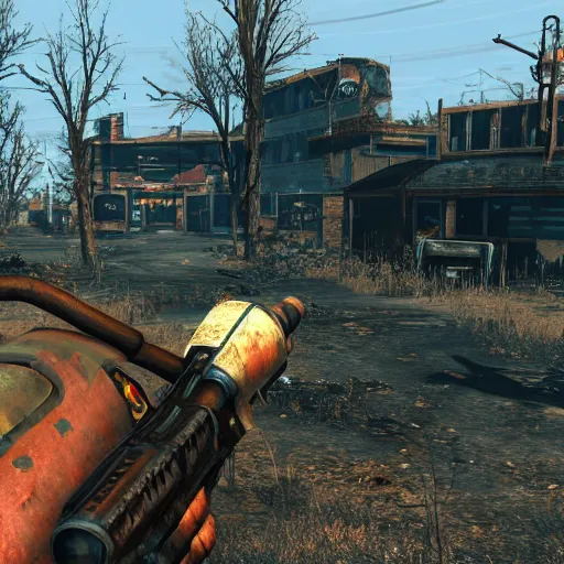 Prompt: fallout 4 but rendered in n 6 4 graphics.