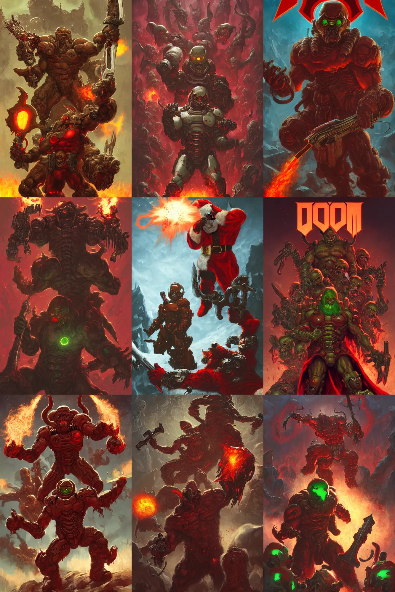 Doom Slayer Wallpaper 4K, Black background, Doom Eternal