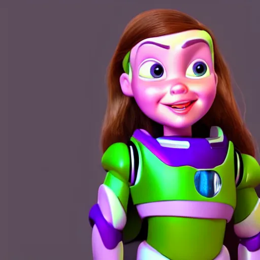 Prompt: elizabeth olsen as buzz lightyear, elizabeth olsen in buzz lightyear attire, artstation 3 d, artstation render, artstation 3 d render, 3 d art, unreal engine 3 d, octane 3 d, blender 3 d