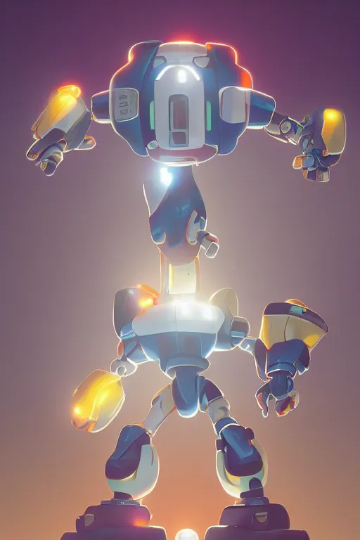 Image similar to metabots medabots medarotto medarot robot minimalist comics, behance hd by jesper ejsing, by rhads, makoto shinkai and lois van baarle, ilya kuvshinov, rossdraws global illumination ray tracing hdr radiating a glowing aura