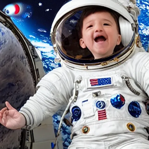 Image similar to astronaut exploding because of diaper pressure in space