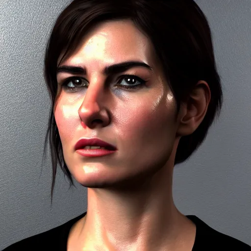 Prompt: female version of tom cruise, portrait, photorealistic, ultra - detailed, hdr shot, unreal engine rendering 4 k