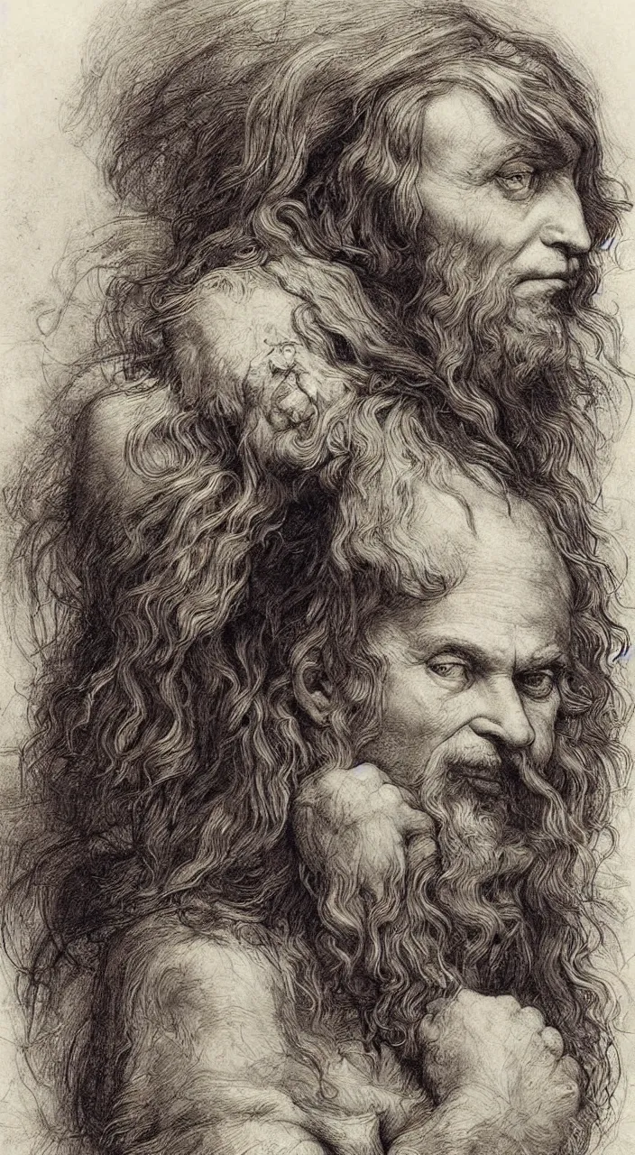 Prompt: Jean-Baptiste Monge and Alex Ross a artwork of leonardo da vinci sketches