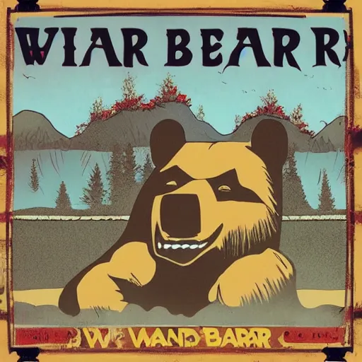 Image similar to war bear album art, cover art, poster