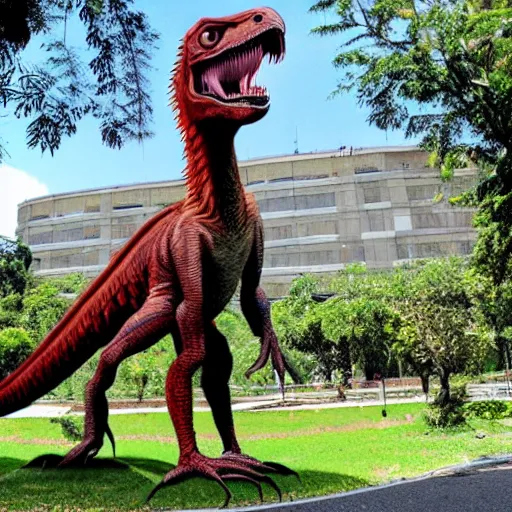Image similar to a velociraptor in Curitiba