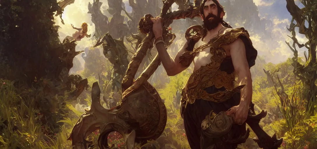 Image similar to asmongold the great by stanley artgerm lau, greg rutkowski, thomas kindkade, alphonse mucha, loish, norman rockwel