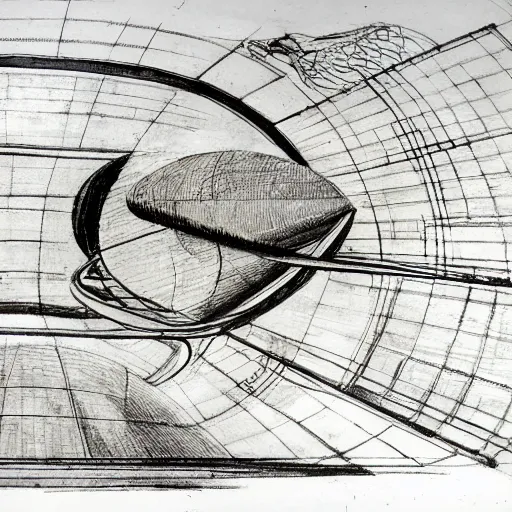 Image similar to various sketches of the next generation space telescope in the style of leonardo da vinci, ultra detailed, scribbles, technical drawing, engineering blueprints