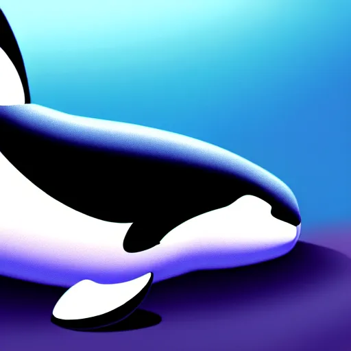 Prompt: a person transforming into and orca pooltoy, hd, drawing, digital art