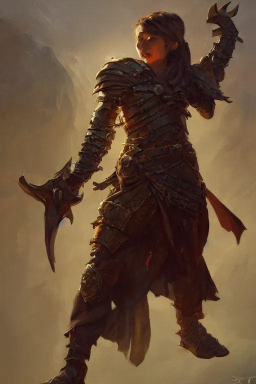 Image similar to dungeons and dragons character full body side profile portrait, dramatic light, dungeon background, 2 0 0 mm focal length, painted by stanley lau, painted by greg rutkowski, painted by stanley artgerm, digital art, trending on artstation