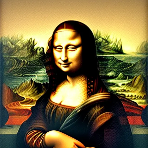 Image similar to The Mona Lisa as a cat, painting by Leonardo Da Vinci, renaissance art, oil on canvas