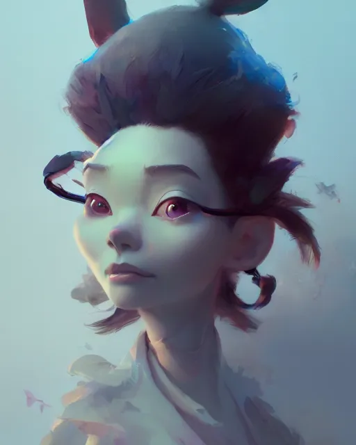 Prompt: a beautiful portrait of an anthropomorphic disney character by cory loftis, fenghua zhong, ryohei hase, ismail inceoglu and ruan jia. volumetric light, artstation