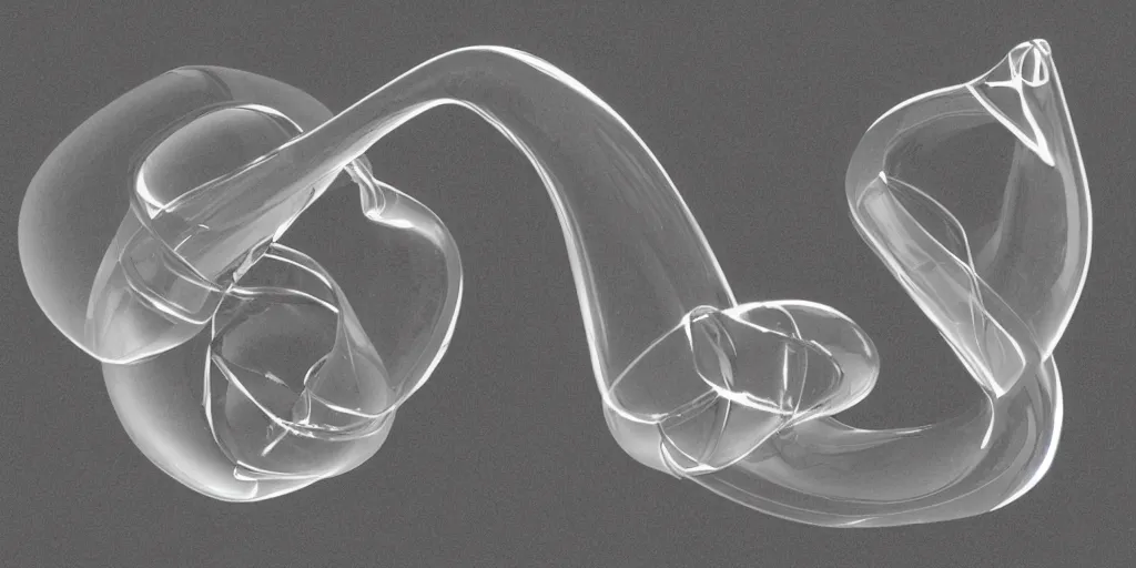 Prompt: klein bottle in a style of mc escher