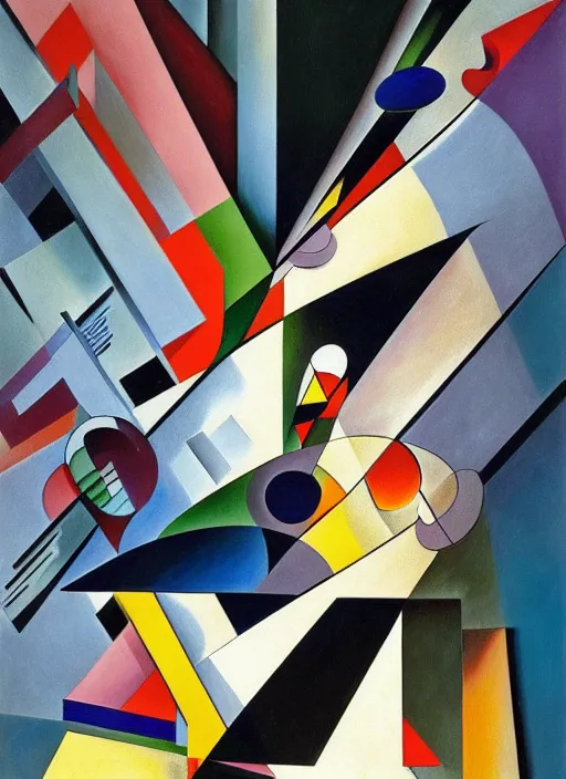 Image similar to A sad cubist young man in the Halls of Space. A surreal painting of Zaha hadid 3d kandinsky 3d, realistic shading, aesthetically pleasing composition, masterpiece, 4k, 8k, ultra realistic, super realistic