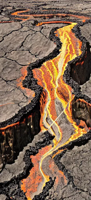 Prompt: layers of the earth's crust, heaven at the top, hell at the bottom, layer of lava, cut - away view