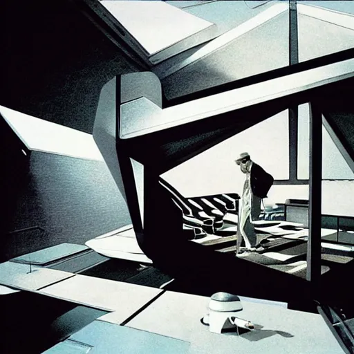 Prompt: futuristic dwelling by buckminster fuller and syd mead, contemporary architecture, photo journalism, photography, cinematic, national geographic photoshoot