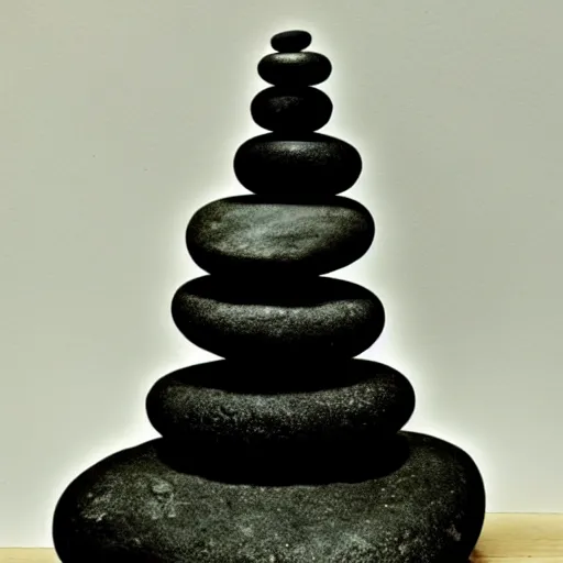 Image similar to zen cairn ink