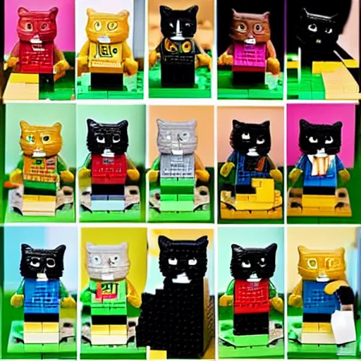 Image similar to cat lego