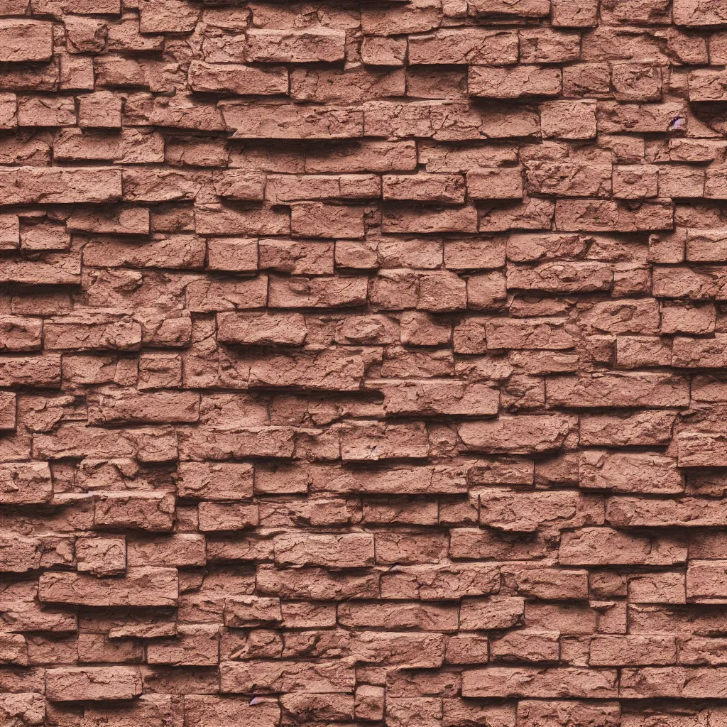 Prompt: photo of an irregular brick wall texture, seamless micro detail