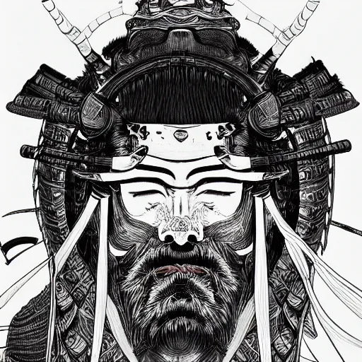 Prompt: a ultra detailed illustration of a samurai, by James jean, trending on ArtStation,