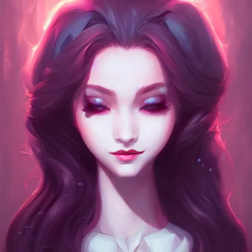 Image similar to a portrait of a beautiful vampire, art by lois van baarle and loish and ross tran and rossdraws and sam yang and samdoesarts and artgerm, digital art, highly detailed, intricate, sharp focus, Trending on Artstation HQ, deviantart, unreal engine 5, 4K UHD image