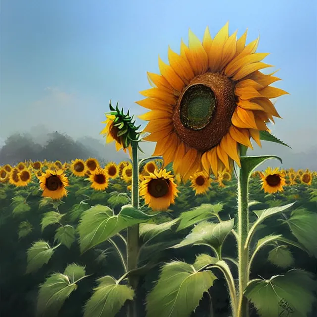 sunflower, krenz cushart | Stable Diffusion | OpenArt