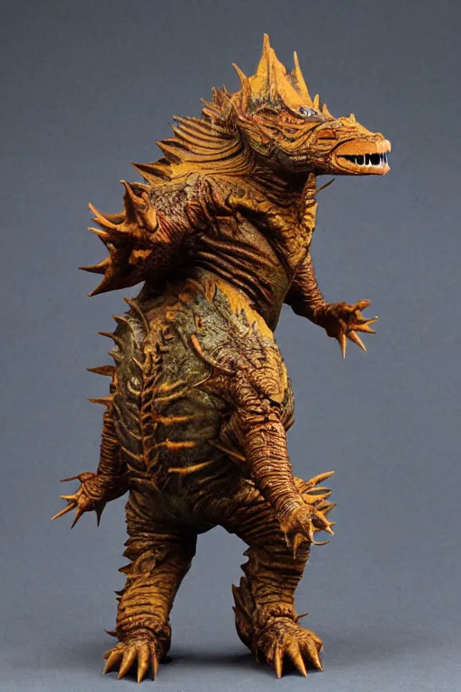 Image similar to kaiju action figure, vintage, 1980s