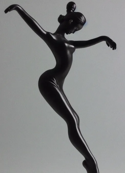 Prompt: Fine Image on the store website, eBay, Full body, 80mm resin figure of a cute modern dancer girl, environmental light from the front