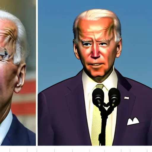 Prompt: Joe Biden glowing eyes with Shotgun